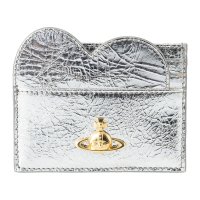 Vivienne Westwood/ヴィヴィアン ウエストウッド Vivienne Westwood カードケース メタリック クリーシー レザー HEART CARD HOLDER 540300/508128903