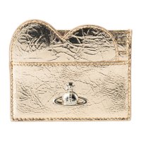 Vivienne Westwood/ヴィヴィアン ウエストウッド Vivienne Westwood カードケース メタリック クリーシー レザー HEART CARD HOLDER 540300/508128904