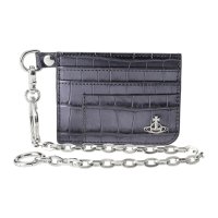 Vivienne Westwood/ヴィヴィアン ウエストウッド Vivienne Westwood カードケース クロコダイル エンボス CARD HOLDER FLAT CHAIN 54030/508128905
