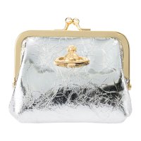 Vivienne Westwood/ヴィヴィアン ウエストウッド Vivienne Westwood コインケース メタリック クリーシー レザー FRAME COIN PURSE 5601000/508128908