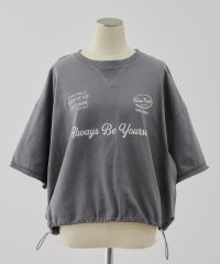NICE CLAUP/OLIVE des OLIVE OUTLET/裾ドロストロゴデザインプルオーバー/508129137