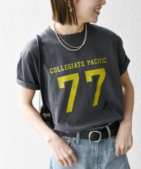 SHIPS any WOMEN/《一部追加予約》Collegiate Pacific: V ガゼット プリント & 刺繍 Tシャツ/508129163
