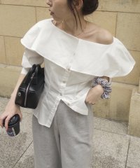PAL OUTLET/【CAPRICIEUX LE'MAGE】BIG襟ボートネックシャツ/508129680