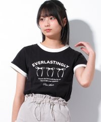 RiCO SUCRE/リコ シュクレ RiCO SUCRE リボンプリントリンガーTシャツ/508129710