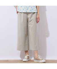 LOBJIE/【洗える】レーヨン麻混 ワイドクロップドパンツ/508129791