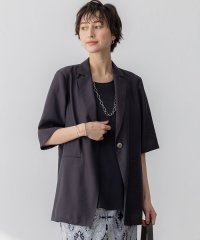 NIJYUSANKU（LARGE SIZE）/【Oggi6月号掲載/杏さん着用/速乾性/接触冷感】シアータンブラー ハーフスリーブ ジャケット/508129925