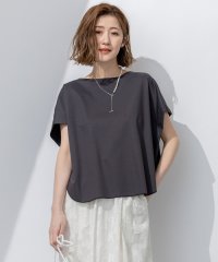 NIJYUSANKU（SMALL SIZE）/【汗じみ防止/洗える】スムースデザイン フレンチスリーブ Tシャツ/508129953