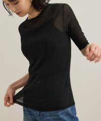 ROPE'/シアーフライス5分袖プルオーバー/508129998