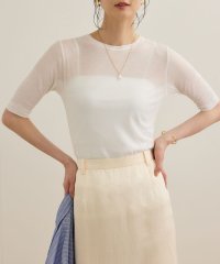 ROPE'/シアーフライス5分袖プルオーバー/508129998