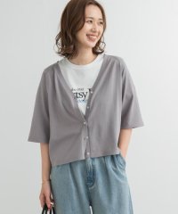 URBAN RESEARCH DOORS/『UR TECH ひやサラクール』コットンラグラン半袖カーディガン/508130035