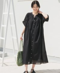 URBAN RESEARCH DOORS/コットンボイルロールアップハーフスリーブワンピース/508130039