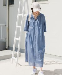 URBAN RESEARCH DOORS/コットンボイルロールアップハーフスリーブワンピース/508130039