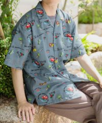 ITEMS URBAN RESEARCH/アロハプリントオープンカラー半袖シャツ/508130072