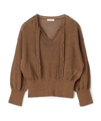 DES PRES/コットンシルクペーパーツイスト Vネックプルオーバー/508130110