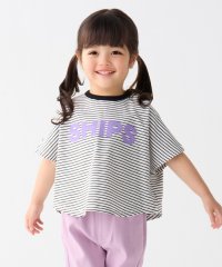SHIPS Colors  KIDS/SHIPS Colors:80～130cm / ロゴ パッチワーク ボーダー Tシャツ/508130389