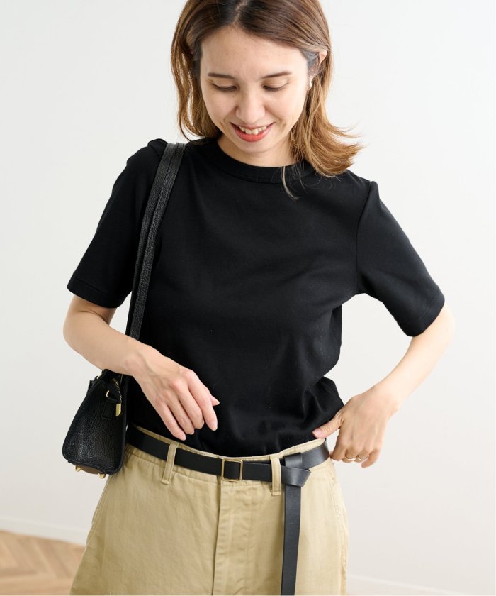 タグあり　フレームワーク ギザコットンコンパクトTEE ホワイト ≪追加≫ギザコットンコンパクトTEE（Tシャツ／カットソー