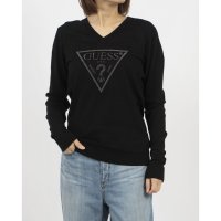 GUESS/ゲス GUESS MIRIAM Triangle Logo Vn Ls Sweater/508130649