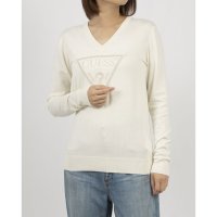 GUESS/ゲス GUESS MIRIAM Triangle Logo Vn Ls Sweater/508130649