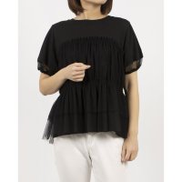 Anna Nicola/アンナニコラ Anna Nicola チュールビスチェレイヤード風半袖カットソー/508130662