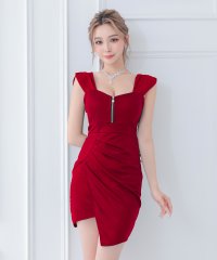 Tika/ティカ Tika キャバドレス フロントジップ ワンカラー ノースリーブ タイトミニドレス (M/Lサイズ)/508130685