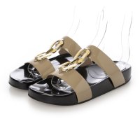 J&M DAVIDSON/ジェイアンドエムデヴィッドソン J&M DAVIDSON チェーンストラップフットベッドミュールサンダル/508130700