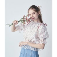 F.i.n.t/フィント F i.n.t 楽天ガールズアワード 【モデル着用商品】小花柄シアーシャーリングブラウス【洗える】/508130715