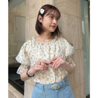 F.i.n.t/フィント F i.n.t 楽天ガールズアワード 【モデル着用商品】小花柄シアーシャーリングブラウス【洗える】/508130715