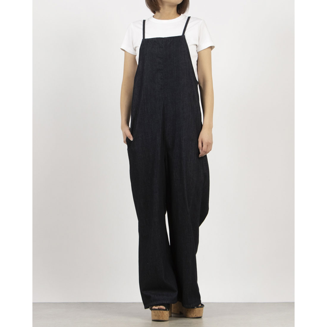 Uhr ウーア　Salopette Pants サロペットパンツ　グレー セール】ドゥ アルシーヴ DOUX ARCHIVES Lee CAMISOLE SALOPETTE