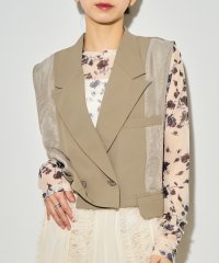 MAISON BREEZE reveur/メゾンブリーズレヴール MAISON BREEZE reveur 【MAISON BREEZE reveur】バックフリルヘムショートテーラードベスト trc/508130882