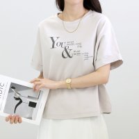 Aletta vita/アレッタ ヴィータ Aletta vita オーガニックコットンロゴプリントドルマンカットソー/508130901
