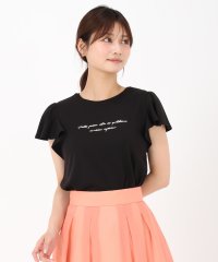 MISCH MASCH/ミッシュマッシュ MISCH MASCH 2025春夏新作 箔プリントフレア袖Tシャツ/508131144