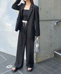 futier land/フューティアランド Futier Land ウエスト配色リラックススラックス/508131188