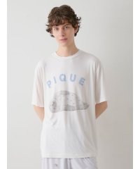 GELATO PIQUE HOMME/【HOMME】【接触冷感】あざらしワンポイントTシャツ/508131331