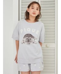 gelato pique/あざらしジャガードプルオーバー&ショートパンツセット/508131344