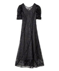 LILY BROWN/チュール刺繍ドレス/508131348