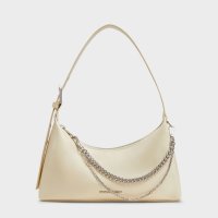 CHARLES & KEITH/Atwood アトウッド クリンクルエフェクトチェーンエンベリシュッドホーボーバッグ/507479270