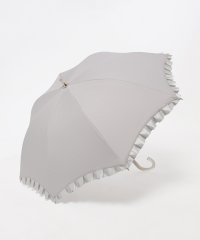 LANVIN en Bleu(umbrella)/LANVIN en Bleu ランバンオンブルー 晴雨兼用日傘 長傘 シャイニーフリル  1級遮光/遮熱/UV/雨の日OK レディース/507890920