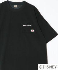DISNEY/ディズニー Disney オーバーサイズ ミッキーワンポイント刺繍 ポケット付 半袖Tシャツ レディース メンズ/508031855