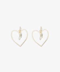 agnes b. FEMME/ハートモチーフ 淡水パール ピアス "Lexie"/508097328
