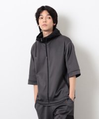 COMME CA ISM MENS/スポーティージャージ 半袖ジップブルゾン/508106568