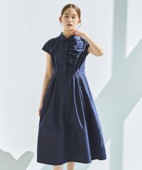 RUIRUE BOUTIQUE/ルイルエブティック RUIRUE BOUTIQUE ワンサイドフリルフレンチスリーブシャツワンピース/508113637