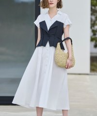 RUIRUE BOUTIQUE/ルイルエブティック RUIRUE BOUTIQUE ビスチェ風バイカラーシャツワンピース/508113638