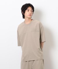 COMME CA ISM MENS/【セットアップ対応】ライトウエイト ポリエステル 布帛Ｔシャツ/508115473