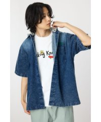 RODEO CROWNS WIDE BOWL/バックロゴフードデニムシャツ/508128517