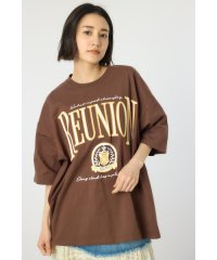 RODEO CROWNS WIDE BOWL/アップリケカレッジロゴTシャツ/508128519