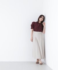NATURAL BEAUTY BASIC/ハイウエスト切替フレアスカート/508128571