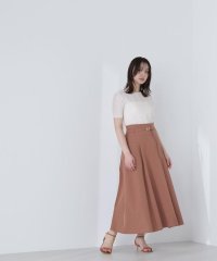 NATURAL BEAUTY BASIC/ハイウエスト切替フレアスカート/508128571