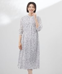 J.PRESS LADIES/【洗える】スパンローンフラワープリント ワンピース/508131772