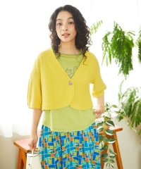 Jocomomola/Deslum brante シャーリングカーディガン/508132258