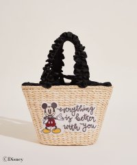 Maison de FLEUR/メゾン ド フルール Maison de FLEUR Mickey Mouse/フリルハンドルカゴバッグ/508132272
